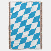 Couverture Motif Drapeau Diamant Bavière bleu et blanc (devant Vertical)