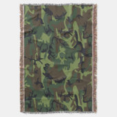 Couverture Motif du Camouflage Vert, Motif militaire, Armée (devant Vertical)