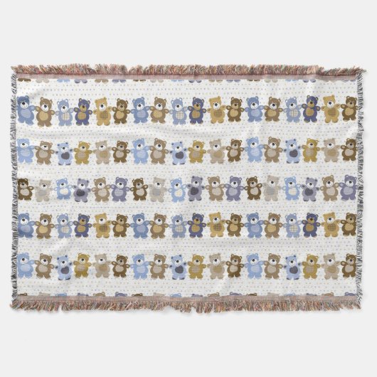 Couverture motif d'un ours de nounours de jouet (Devant)
