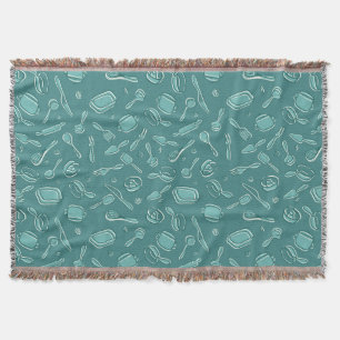 Couverture Motif d'ustensiles de cuisine