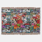 Couverture Motif dynamique urbain d'art de graffiti d'art de (Devant)