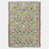 Couverture Motif élégant d'aliments de préparation rapide (devant Vertical)
