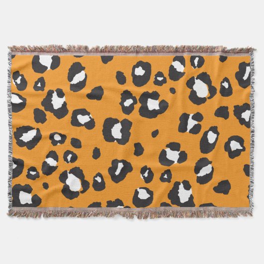Couverture Motif Empreinte de léopard classique (Devant)