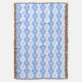 Couverture Motif en diamant bleu pâle (devant Vertical)