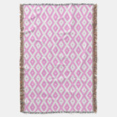 Couverture Motif en diamant rose et blanc (devant Vertical)