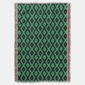 Couverture Motif en diamant vert et noir (devant Vertical)