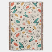 Couverture Motif en étoile éclatée de style Mid Century Moder (devant Vertical)