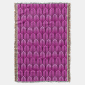 Couverture Motif en plumes Art Déco, Amethyst violet (devant Vertical)