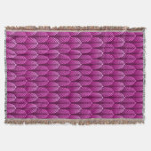 Couverture Motif en plumes Art Déco, Amethyst violet (Devant)