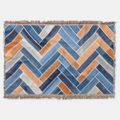 Couverture Motif en squelette dans Navy Blue and Orange (Devant)