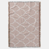 Couverture Motif en treillis marocain beige (devant Vertical)