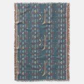 Couverture Motif ethnique de pêche (devant Vertical)