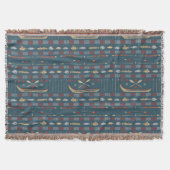 Couverture Motif ethnique de pêche (Devant)