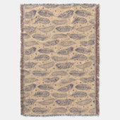 Couverture Motif ethnique d'ensemble de plume (devant Vertical)