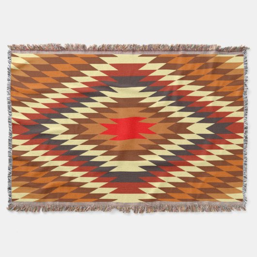 Couverture motif ethnique traditionnel américain (Devant)