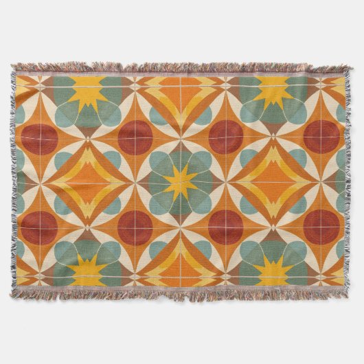 Couverture Motif étoile atomique moderne du milieu du siècle (Devant)