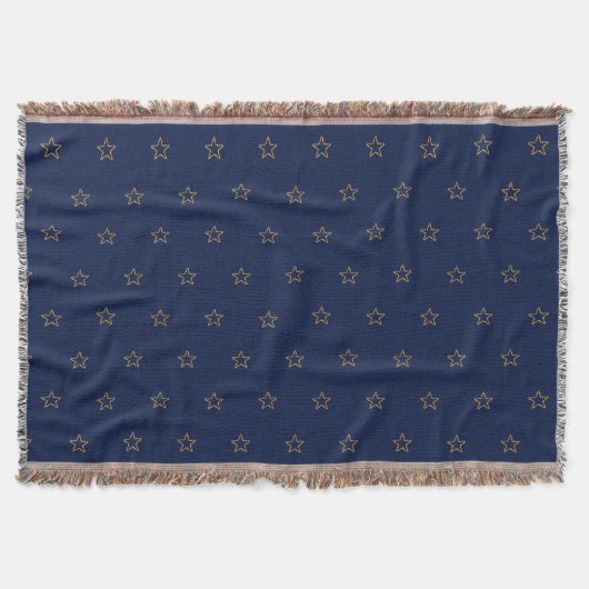 Couverture Motif étoile sur Navy Blue (Devant)