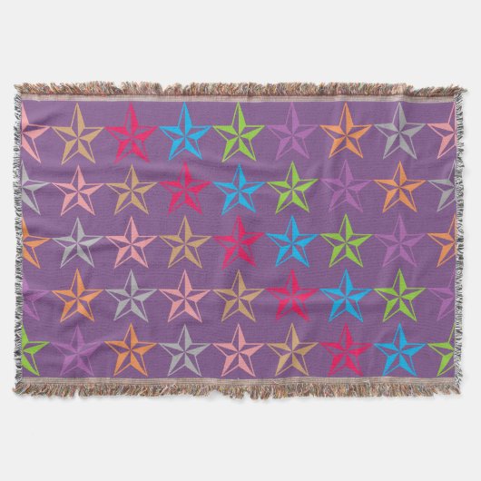 Couverture Motif étoiles coloré (Devant)