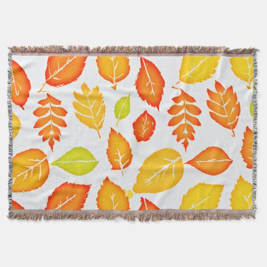 Couverture Motif Feuille coloré (Devant)