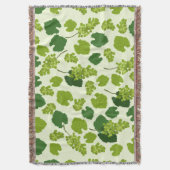 Couverture Motif Feuille de raisins et de raisins (devant Vertical)