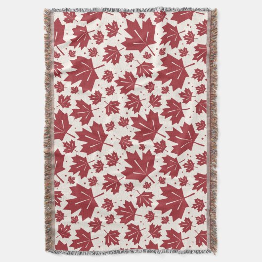 Couverture Motif Feuille de Red Maple (devant Vertical)