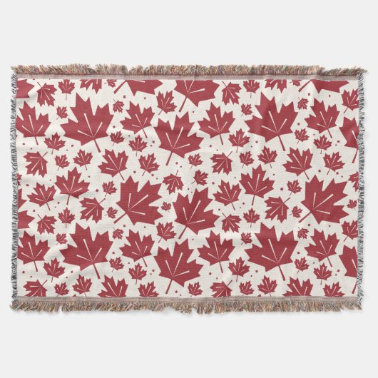 Couverture Motif Feuille de Red Maple (Devant)