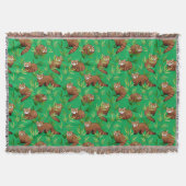 Couverture Motif Feuille Red Panda & Bamboo (Devant)