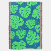 Couverture Motif Feuille tropical (devant Vertical)