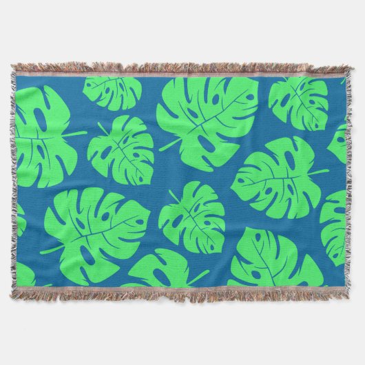Couverture Motif Feuille tropical (Devant)