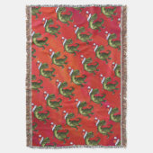 Couverture Motif Fextive TRex Dino sur rouge (devant Vertical)