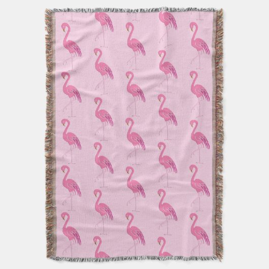 Couverture Motif flamant rose joli (devant Vertical)
