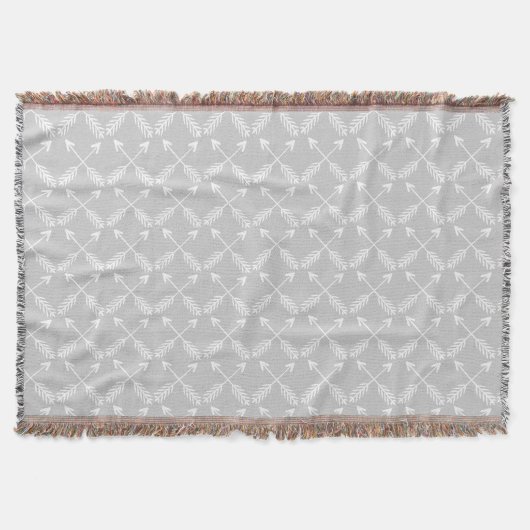 Couverture Motif Flèche Grise (Devant)