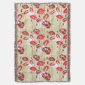 Couverture Motif floral 2 d'élégance abstraite (devant Vertical)