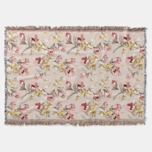 Couverture Motif floral 3 d'élégance abstraite