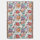 Couverture Motif floral 5 d'élégance abstraite (devant Vertical)