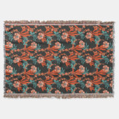 Couverture Motif floral abstrait d'orange (Devant)