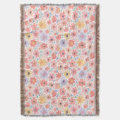Couverture Motif floral abstrait moderne (devant Vertical)