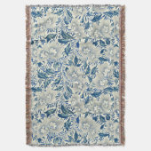 Couverture Motif Floral bleu Antique Design asiatique (devant Vertical)