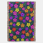 Couverture Motif floral coloré (devant Vertical)