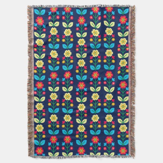 Couverture Motif floral coloré (devant Vertical)