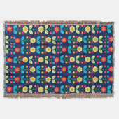 Couverture Motif floral coloré (Devant)