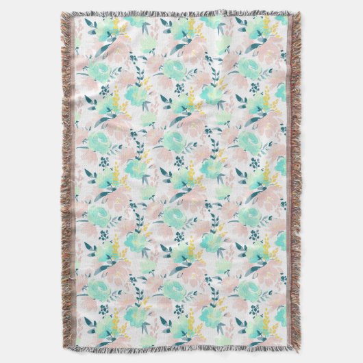 Couverture Motif floral d'aquarelle (devant Vertical)