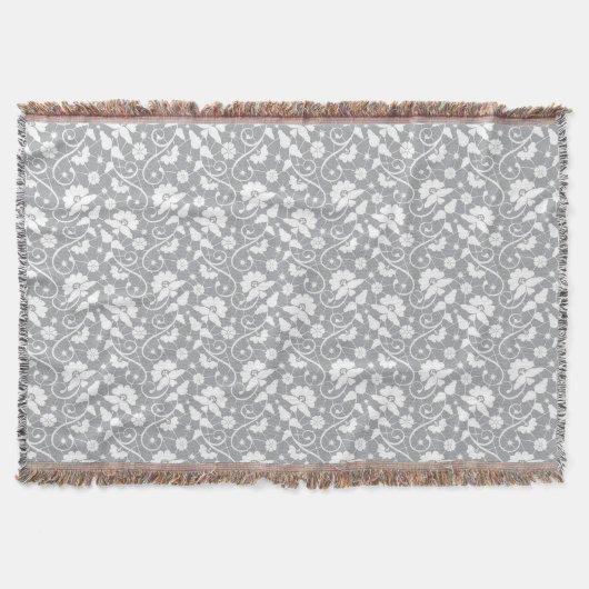 Couverture Motif floral de dentelle (Devant)