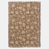 Couverture Motif floral de rose et de brun (devant Vertical)