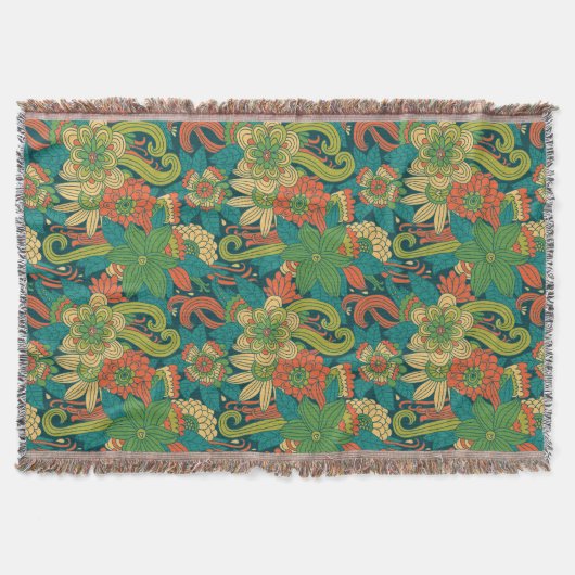 Couverture Motif floral d'été (Devant)