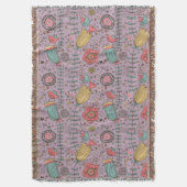 Couverture Motif floral élégant avec des fleurs (devant Vertical)