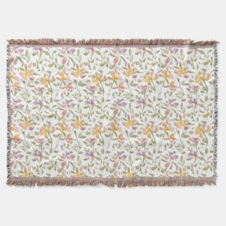 Couverture Motif Floral Fleurs Freesia