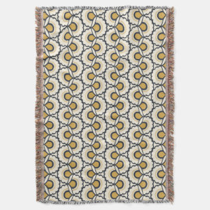 Couverture Motif floral géométrique