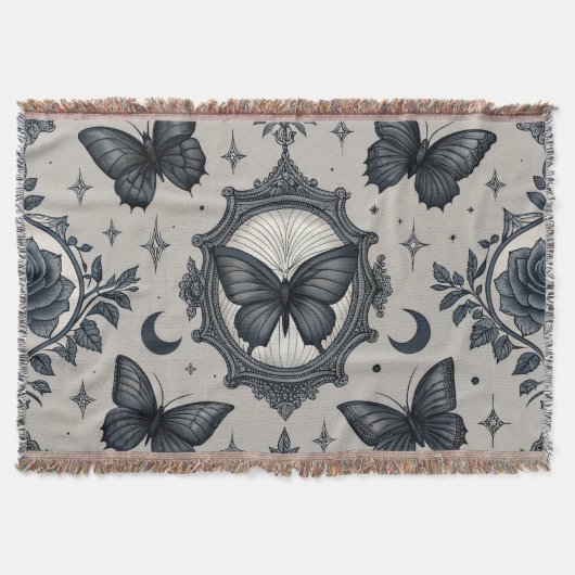 Couverture Motif floral papillon gothique (2) (Devant)