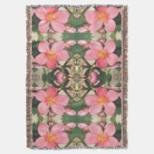 Couverture Motif floral rose (devant Vertical)
